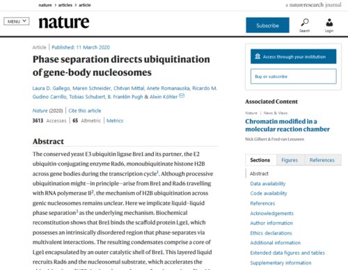 Nature phase separation